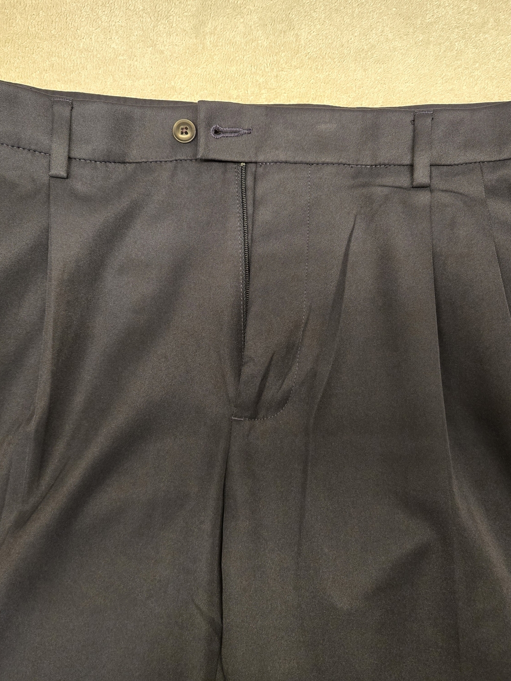 Perry Ellis Portfolio Men's Flex Stretch Pleated Dress Pants - Blue